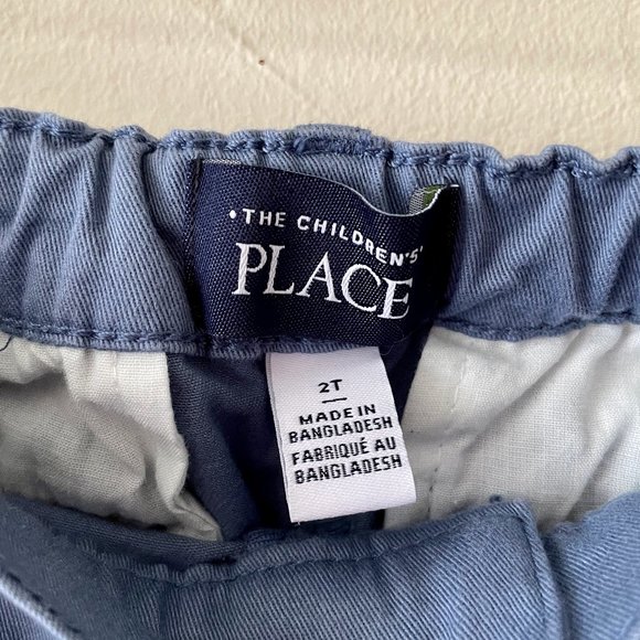 🔥 The Children's Place | Light Blue Elastic-Waist Toddler Chinos/Jeans Sz 2T - Picture 3 of 6